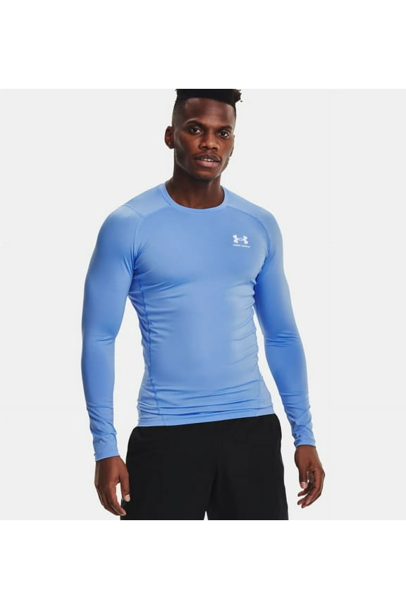 Under Armour 1361524475SM HeatGear Armour Carolina Bue Sz SM Long Sleeve Shirt