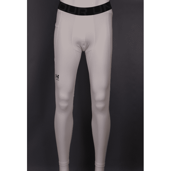 Under Armour 1361586-100-LG HeatGear Armour Mens White Size LG Leggings