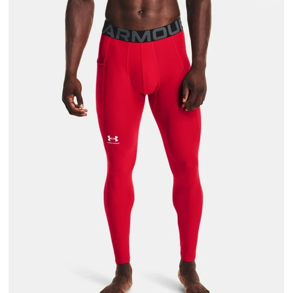 Under Armour 1361586-600-LG HeatGear Men's Red Size LG Leggings