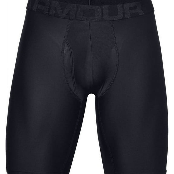 Under Armour 1363622001SM Tech Black 9" Size SM Mens Boxerjock (2-Pack)