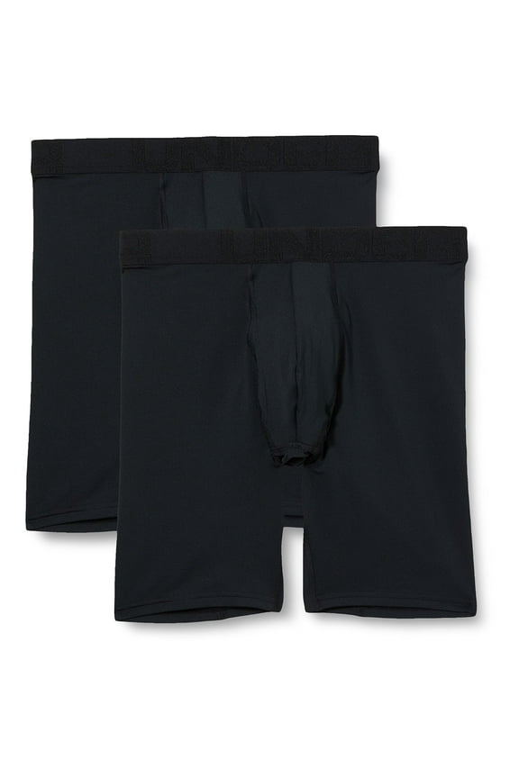 1363624001SM Tech Mesh Mens Size Small Black Boxerjocks (2 Pack)