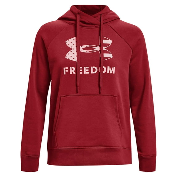 Under Armour 1370026-610-MD Freedom Rival Womens Size Medium Red Hoodie