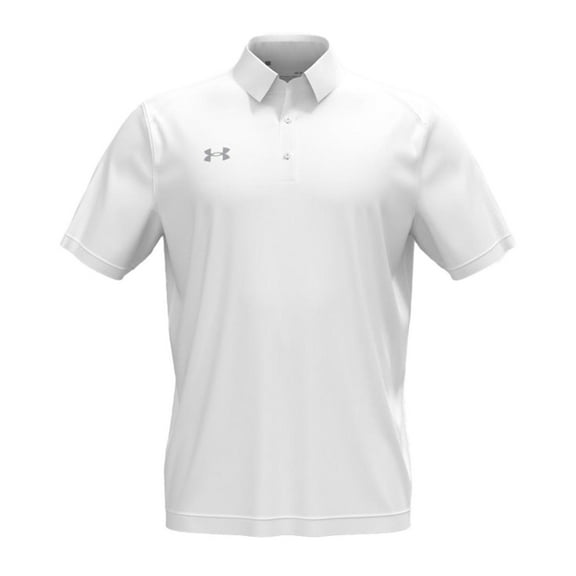 Under Armour 1370399 Men's Tech Polo - White Mod-Gray