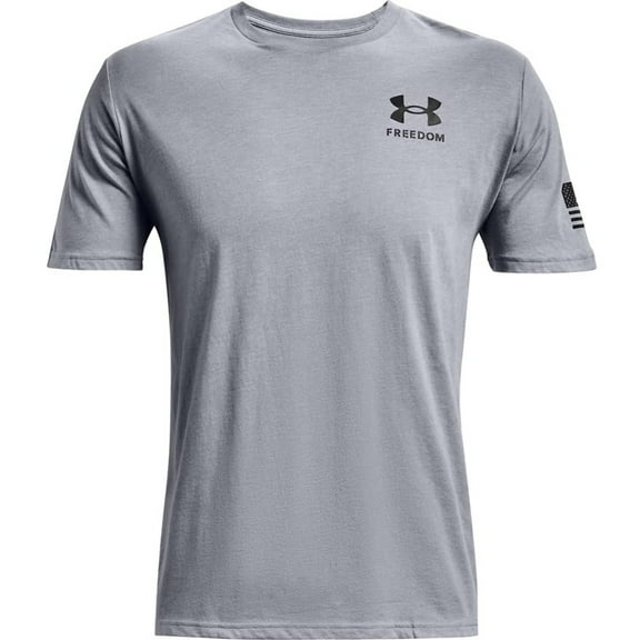 Under Armour 1370810035LG New Freedom Flag Steel Size LG Mens T-Shirt