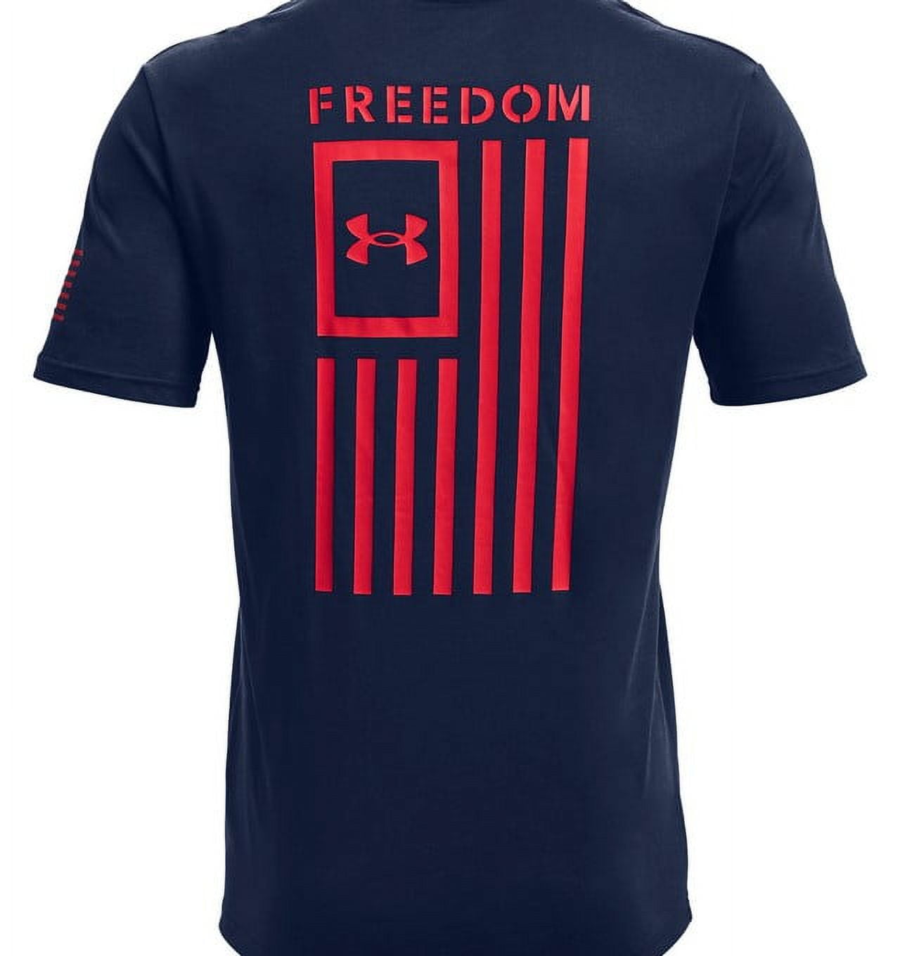 Under Armour 1370810019SM New Freedom Flag Charcoal Size SM Mens T-Shirt 