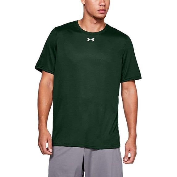 Under Armour 1376842 Men's Team Tech T-Shirt - Forest Green White