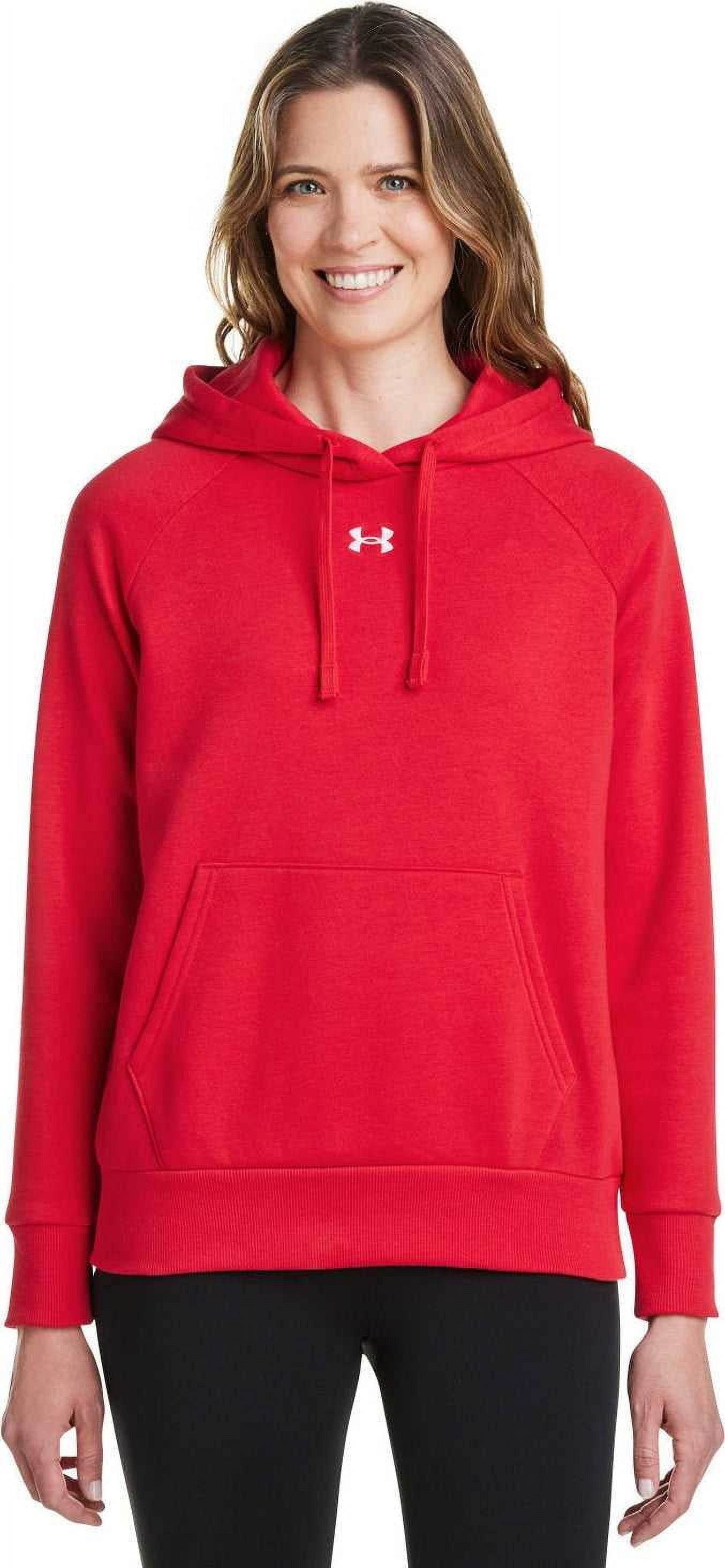 Fruit Of The Loom Ladies Lady Fit Hooded Sweatshirt - Dark Heather, Pull-On Hoodie, Cotton & Lycra Blend (Size S)
