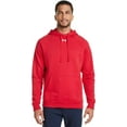 thumbnail image 1 of Under Armour 1379757 Men's Rival Fleece Hooded Sweatshirt - RED, 1 of 1