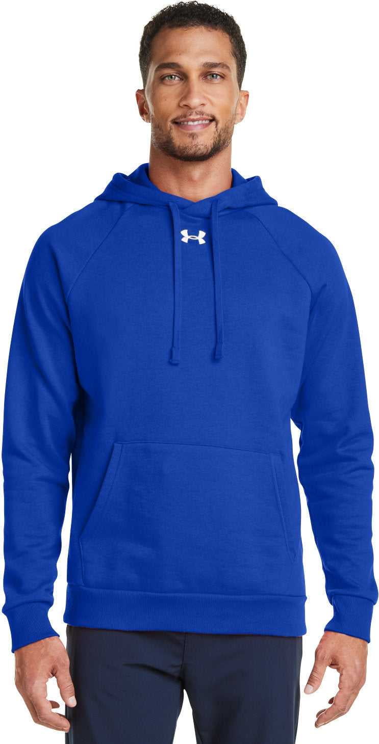 Under Armour 1379757 Men's Rival Fleece Hooded Sweatshirt - ROYAL ...