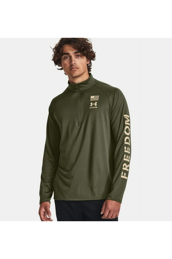 1382200390SM Freedom Tech OD Green Desert Sand SM 1/2 Zip Jacket