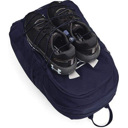 Under Armour Unisex-Adult Hustle Sport Backpack, Pitch Gray Medium Heather Black