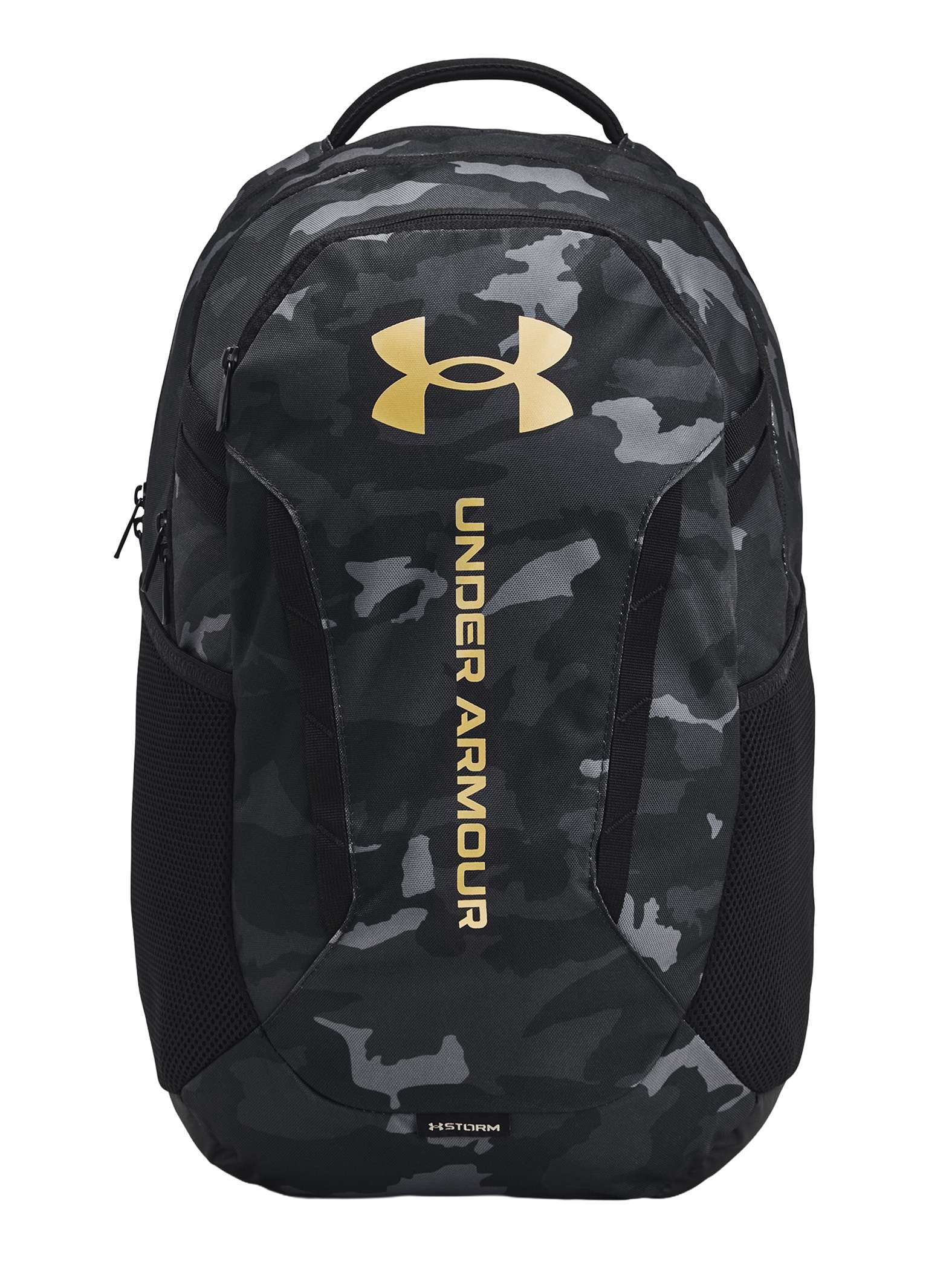 Under Armour, Backpack, 29L Hustle 6, Black/Metallic Gold