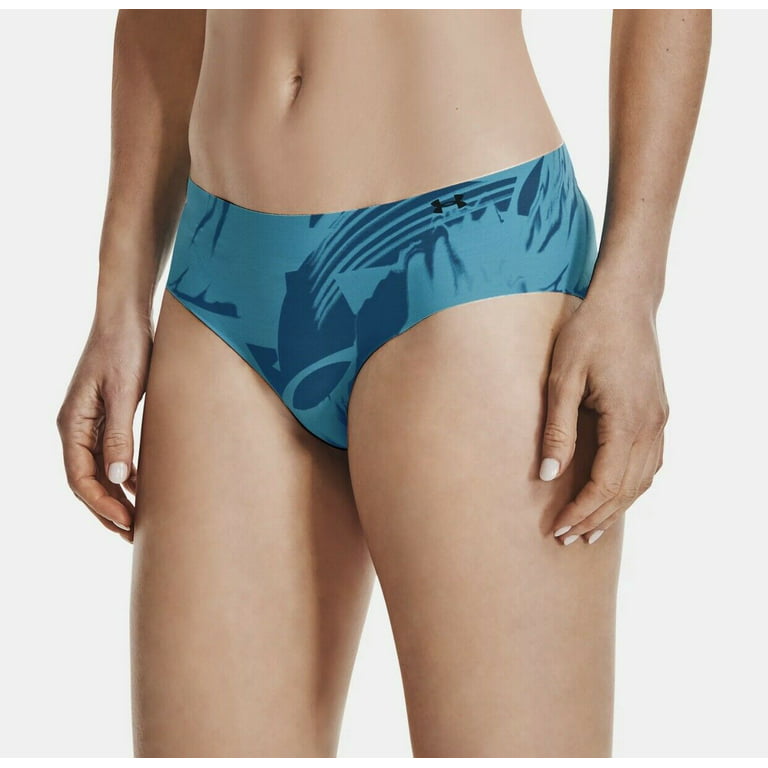 Under Armour 3 Pack Blue Pure Stretch Hipster Womens Size Underwear Logo UA