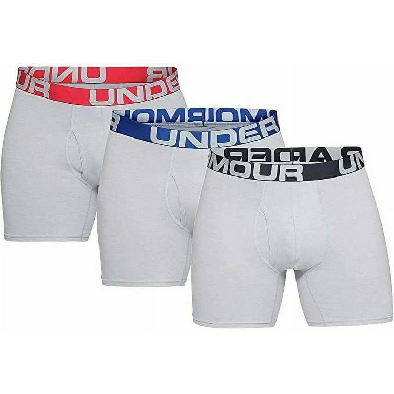 Under Armour 3 Pack Charged Cotton Boxerjock Boxer Briefs 6 Inch