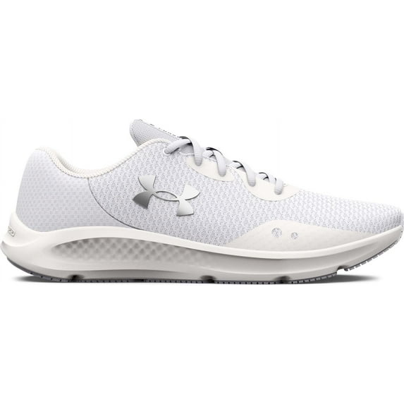 3024878 Under Armour Men's Charged Pursuit 3 Running Shoe White 9