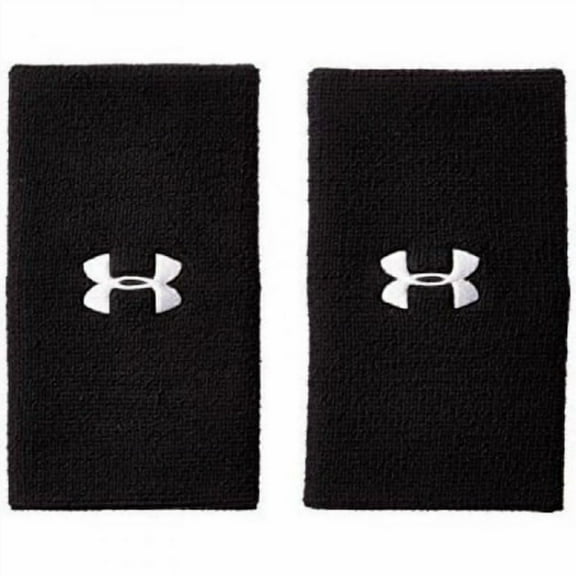 Under Armour 6 Performance Wristband, Black/White, One Size