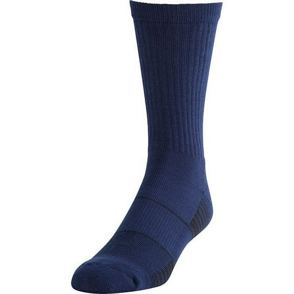 Under Armour 730-U4564P1-405 Midnight Navy/White Men's Size 4-8 Crew Socks