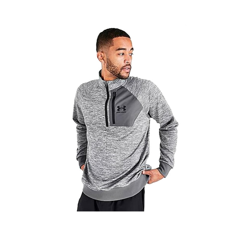 Under Armour AF Half Zip Mens Active Sweaters Size XXL Color Grey Heather