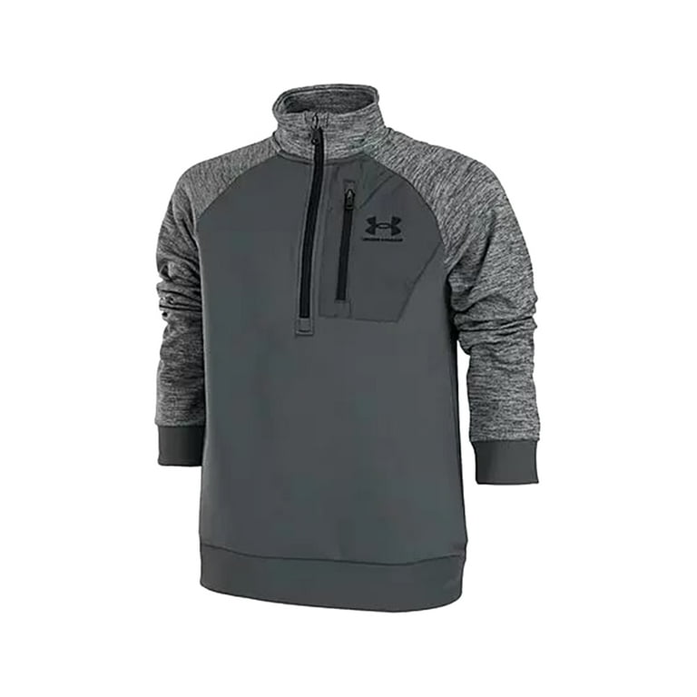 Under Armour AF Half Zip Sweatshirt Boys Active Sweaters Size S Color Charcoal