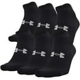 thumbnail image 1 of Under Armour Adult Cotton No Show Socks 6-Pairs Shoe Mens, 1 of 5