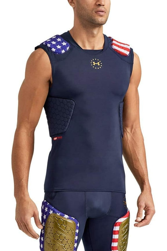 Adult Gameday Pro Americana 5 Pad Compression Football Top Mens 3XL