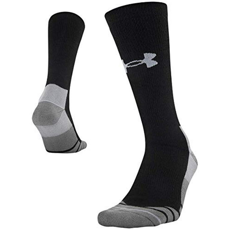 Under Armour Adult Hitch Rugged Boot Socks 1 Pair Black Steel
