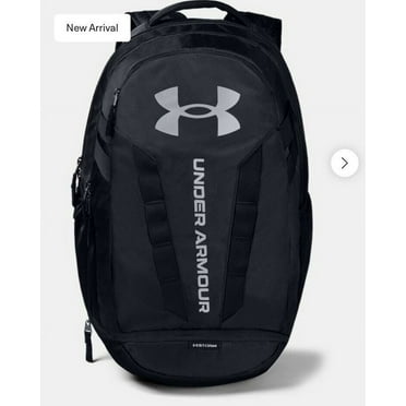 Under Armour Adult Hustle 5.0 Backpack, Black/Silver
