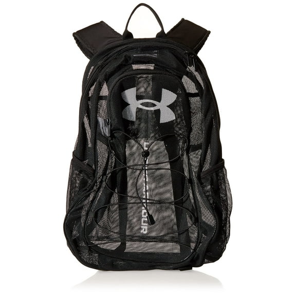 Under Armour Adult Hustle Mesh Backpack , (001) Black / / White , OSFMost