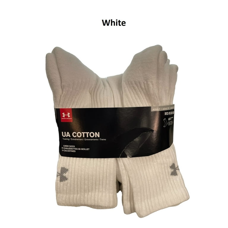 Under Armour Adult Men's Training Cushion Footbed Cotton Crew Sock