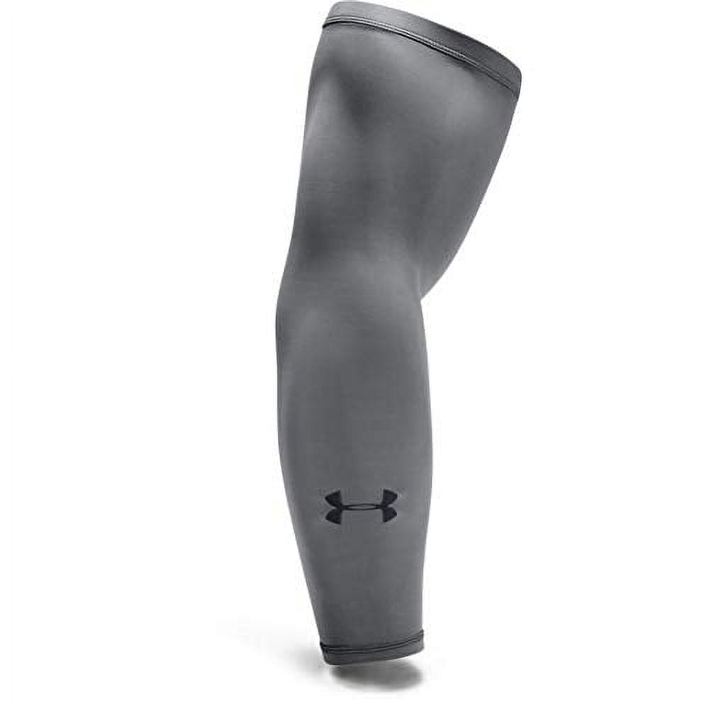 Under Armour Adult Performance HeatGear Compression Arm Sleeve , Graphite  (040)/Black , Large/X-Large