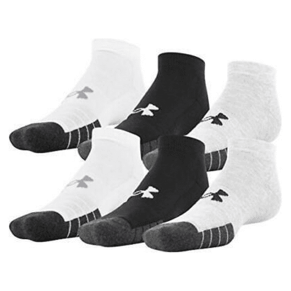 Under Armour Adult Performance Tech Low Cut Socks, Multipairs , Steel Assorte...
