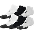 thumbnail image 1 of Under Armour Adult Performance Tech No Show Socks, Multipairs, Steel Assorted (6-Pairs), X-Large, 1 of 4