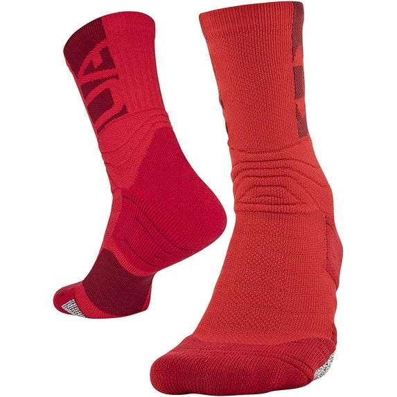 Under Armour Adult Playmaker Mid-Crew Socks, 1-Pair Red/Cardinal X-Large
