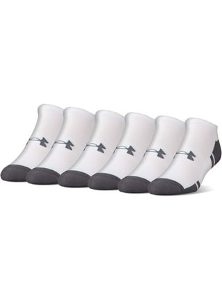 Under Armour Women's UA Breathable Liner No Show Socks, 6 Pairs, Medium  (Black/White) 