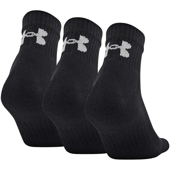 Under Armour Adult Training Cotton Quarter Socks, 3-Pairs