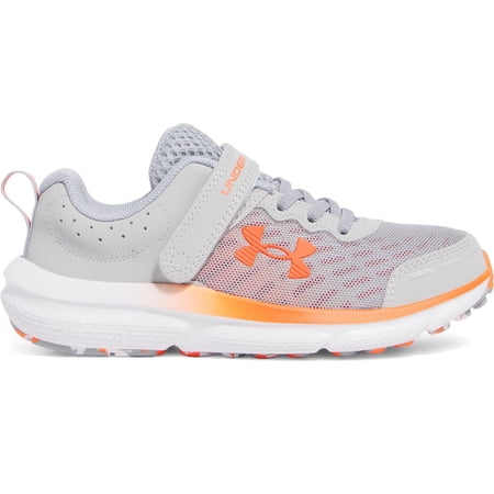 Under Armour Assert 10 AC Paint Splatter Little Kids' Running Shoes Color: Gray Red Size: 2