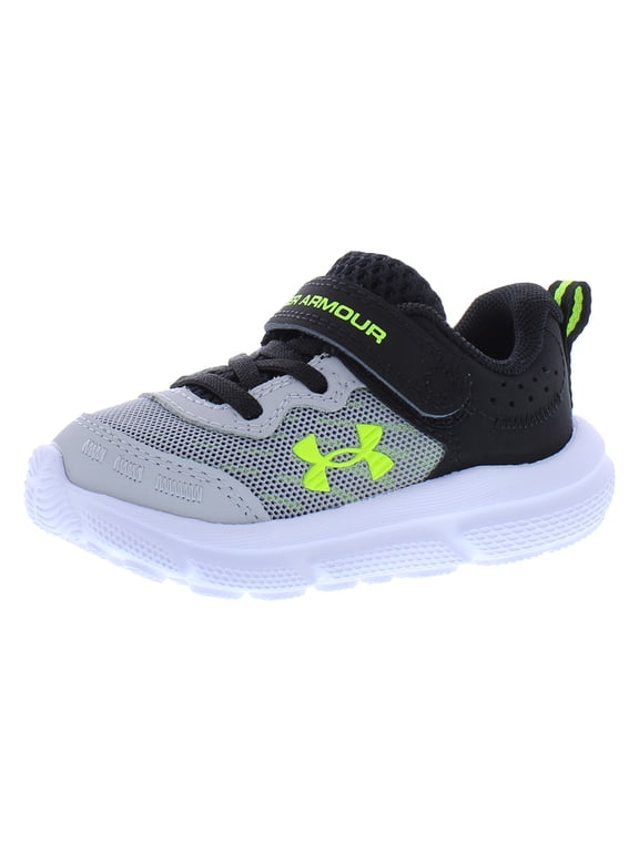 Assert 10 Alternate Closure Infant/Toddler Shoes Size 7, Color: Mod Grey/Black/High Vis Yellow