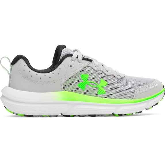 Under Armour Assert 10 Big Kids Running Shoes Color: Mod Gray Green Size: 1 WIDE