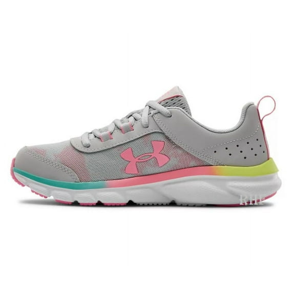 Under Armour Assert 8 Grade School Kids' Shoes Halo Gray Pink 5Y NWT