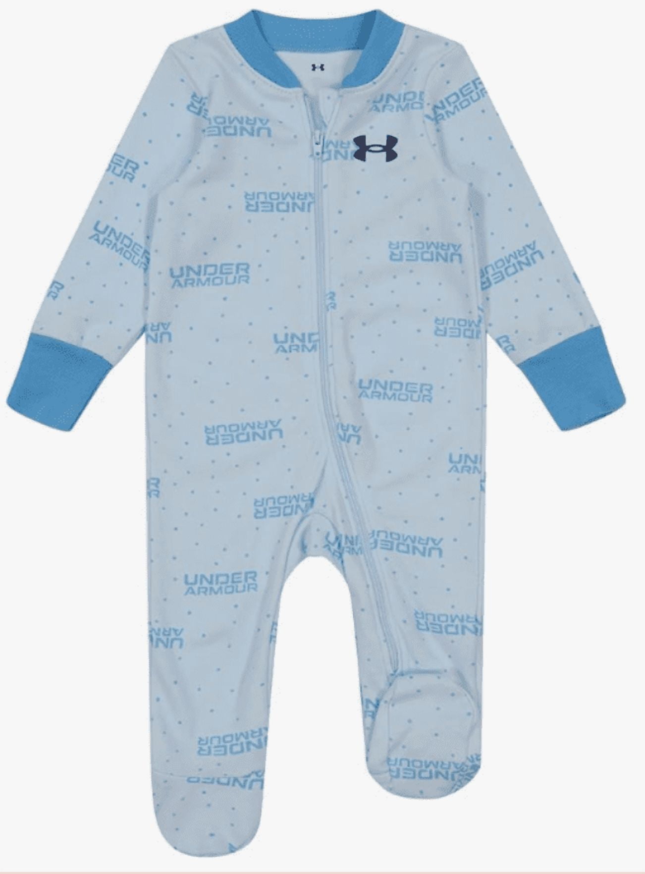 Under Armour Baby Boys' Coverall Footie, Zip-up Closure, Logo & Printed Designs