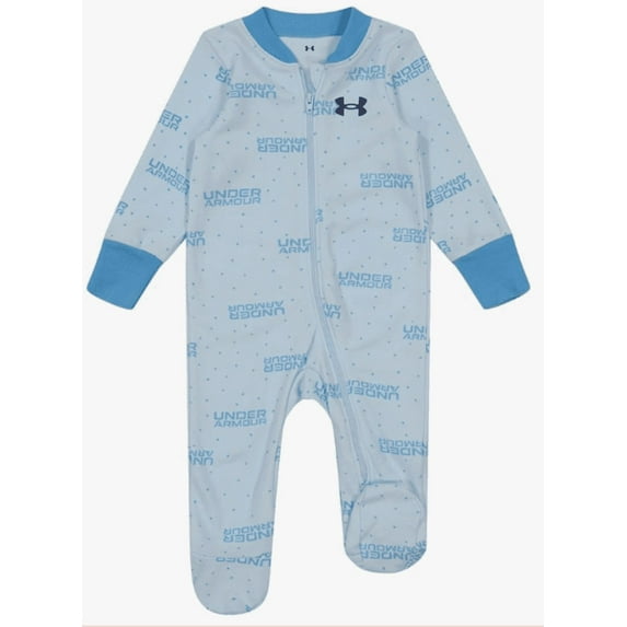 Under Armour Baby Boys' Coverall Footie, Zip-up Closure, Logo & Printed Designs