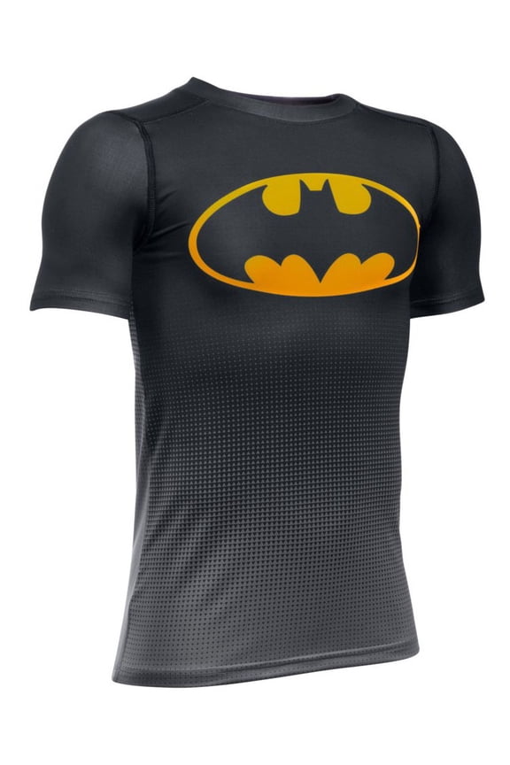 boy's dc comics baselayer short sleeve - black/sunbleached, ysm