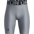 thumbnail image 1 of Under Armour Boy's HeatGear Armour Shorts (Steel/Black, L), 1 of 2