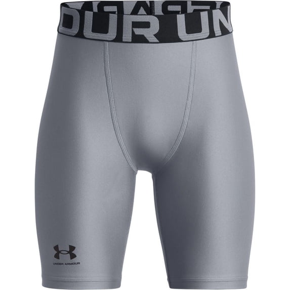 Under Armour Boy's HeatGear Armour Shorts (Steel/Black, L)