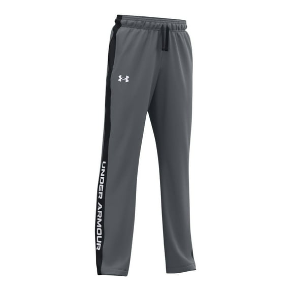 Under Armour Boys Brawler 2.0 Pants , Pitch Gray (012)/White , Small