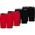 thumbnail image 1 of Under Armour Boys' Core Cotton Boxer Briefs ? 4 Pack, 1 of 2