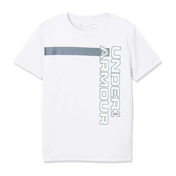 Under Armour Boys Kids UV Wordmark Short Sleeve T-Shirt
