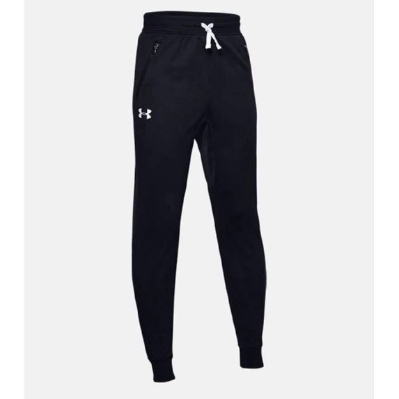 Under Armour Boys Pennant Tapered Pants (Black, Medium)