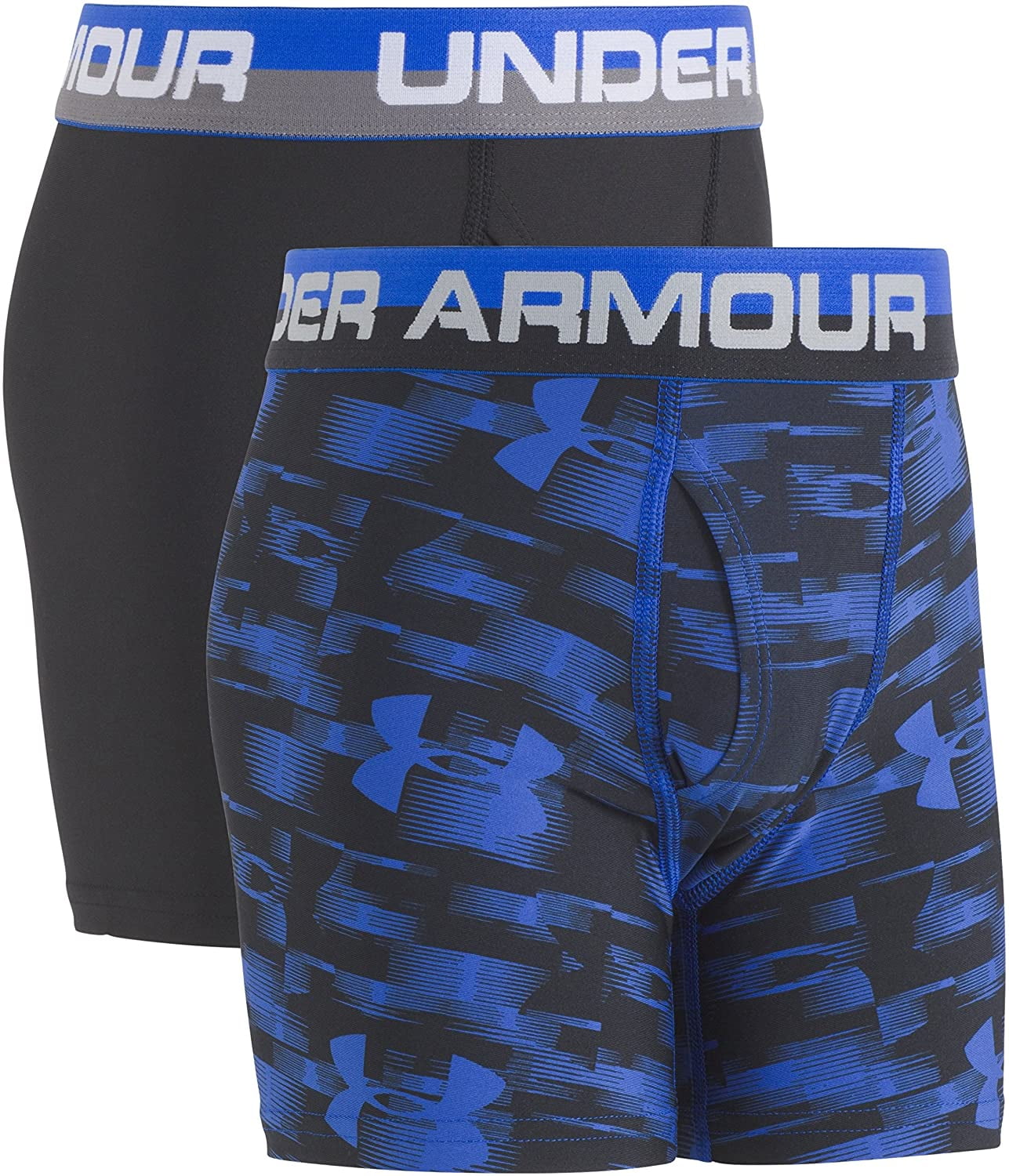 Under Armour Boys Performance Boxer Briefs Medium Ultra Blue/Black