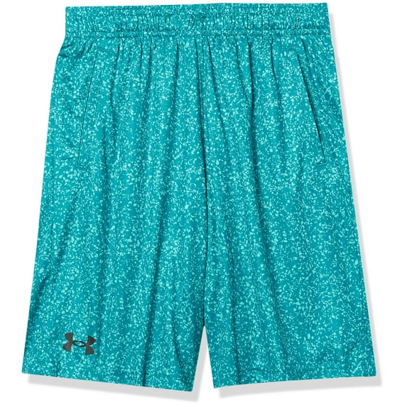 Under Armour Boys' Renegade 3.0 Printed Shorts , Cerulean (452)/Pitch Gray , Youth Large